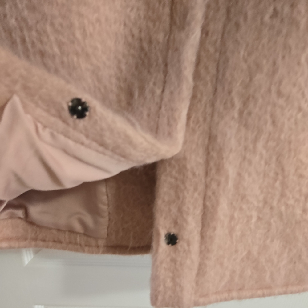 Elegant Pink Women's Coat - Picture 7 of 14